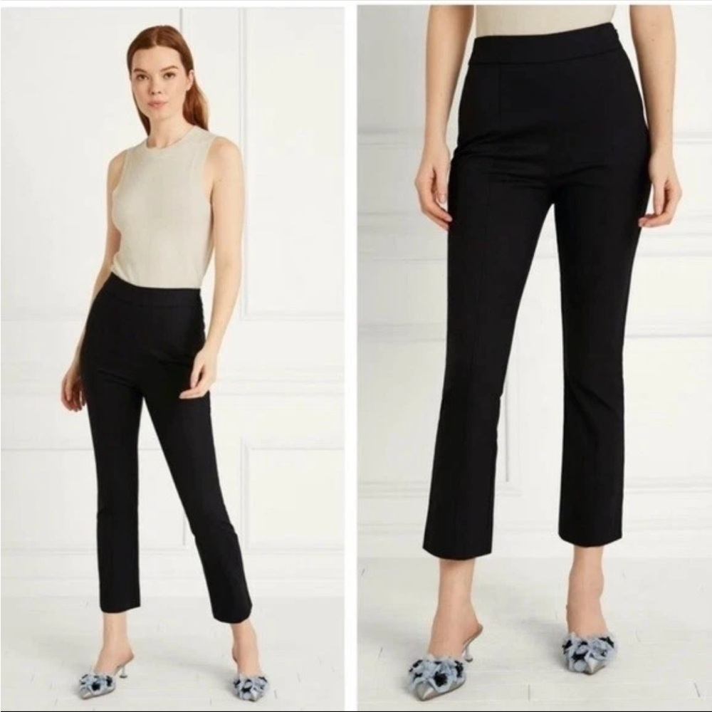 Hill House Black Stretch Cropped Clare Pants